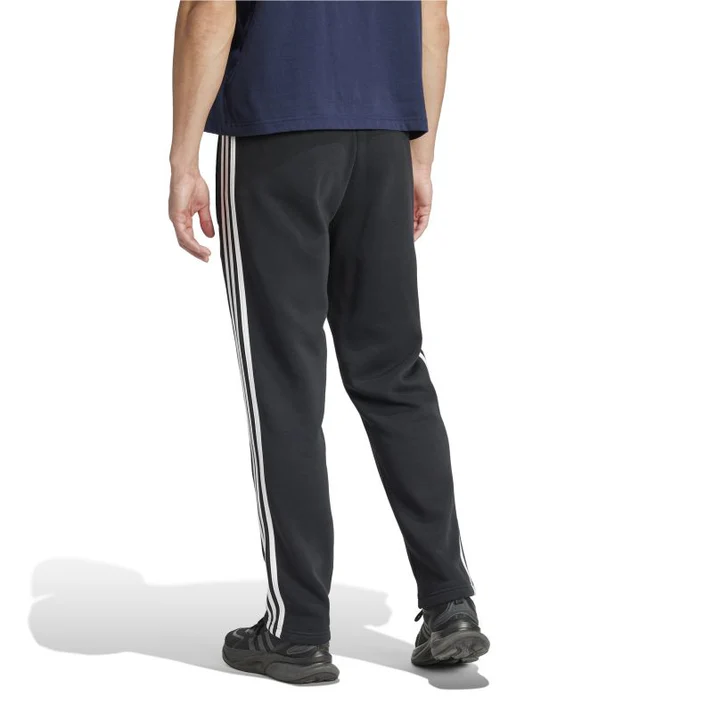 Adidas Mens Essentials Fleece Open Hem 3-Stripes Pant - Image 3